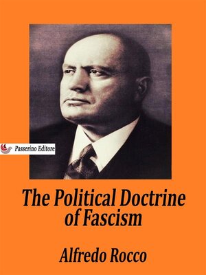 cover image of The Political Doctrine of Fascism